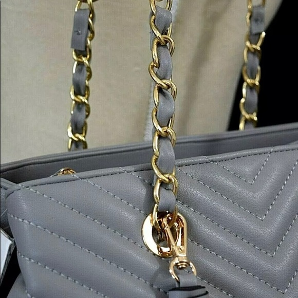 NEW WITH TAG DARCY MARKS LONDON SHOULDER BAG GREY Elegant, NWT - Picture 7 of 11